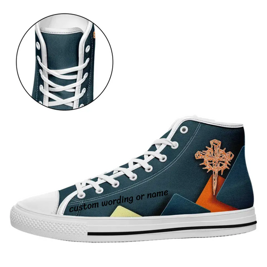 Personalized jesus Shoes, Canvas Sneakers with customize Colorful graphic for Adult, Children, 	
KWH-23023001