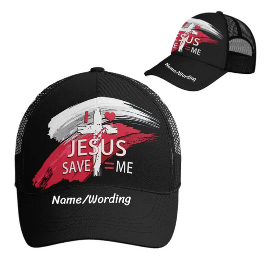 JESUS Personalized Custom Trucker Cap，all over print baseball trucker cap