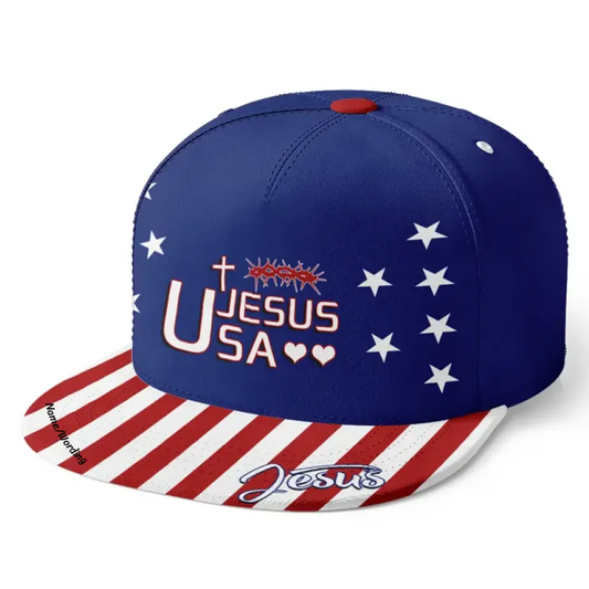 Jesus Custom Snapback Baseball Cap | Cross | Jesus Hat | Blood Of Jesus， bibble verse cap, PR067-24023010