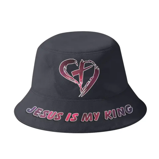 Jesus Custom Bucket Hat, All Over Print Christian Hats, Bucket Hat Gift, Religious Apparel, Christian Apparel, Jesus Bucket Hat PR058-24023001