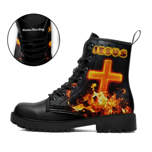 Jesus Custom  leather   casual BOOTS-24023004-8