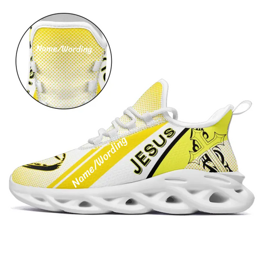 Jesus Custom Shoes, Christian Gifts, God Sneakers, God Running Shoes, Religion Sporty Sneakers, Shoes Gift  FN003-24023005-3