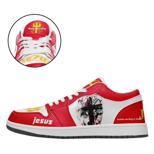 Customized AJ1 jesus sneaker The Timeless Appeal of AJ1 Sneakers The best Jesus gift for friends Iconic Design High-Quality Materials Versatile Colorways Long-Lasting Durability,AJ1-L-23023001